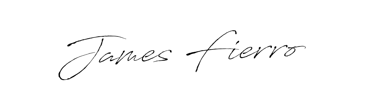 Use a signature maker to create a handwritten signature online. With this signature software, you can design (Antro_Vectra) your own signature for name James Fierro. James Fierro signature style 6 images and pictures png