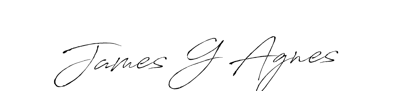 Design your own signature with our free online signature maker. With this signature software, you can create a handwritten (Antro_Vectra) signature for name James G Agnes. James G Agnes signature style 6 images and pictures png