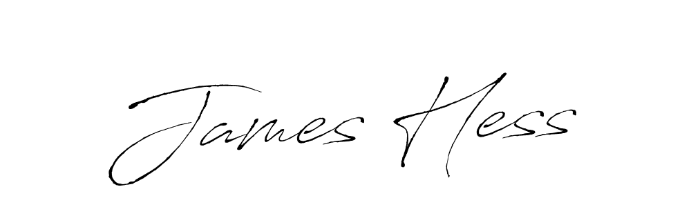 Make a beautiful signature design for name James Hess. With this signature (Antro_Vectra) style, you can create a handwritten signature for free. James Hess signature style 6 images and pictures png