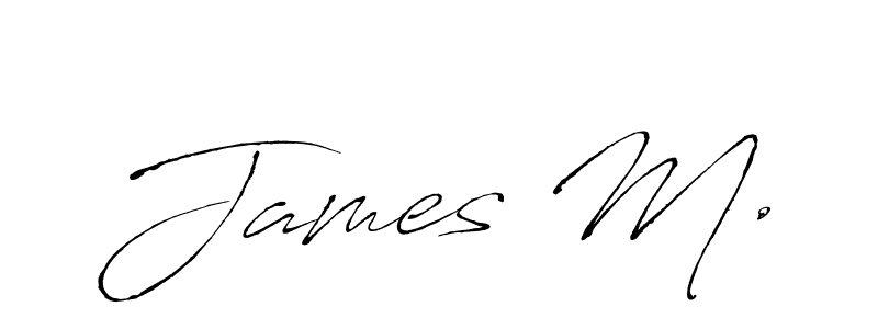 James M. stylish signature style. Best Handwritten Sign (Antro_Vectra) for my name. Handwritten Signature Collection Ideas for my name James M.. James M. signature style 6 images and pictures png