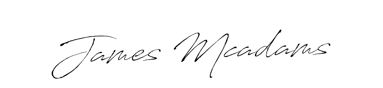 You should practise on your own different ways (Antro_Vectra) to write your name (James Mcadams) in signature. don't let someone else do it for you. James Mcadams signature style 6 images and pictures png