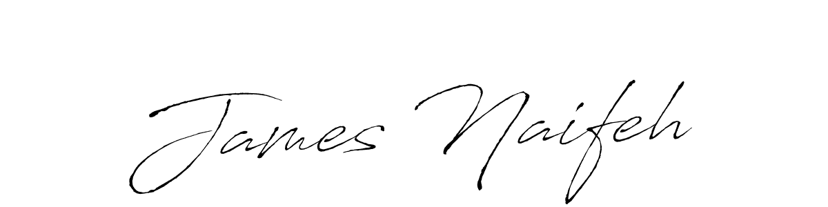 How to make James Naifeh name signature. Use Antro_Vectra style for creating short signs online. This is the latest handwritten sign. James Naifeh signature style 6 images and pictures png