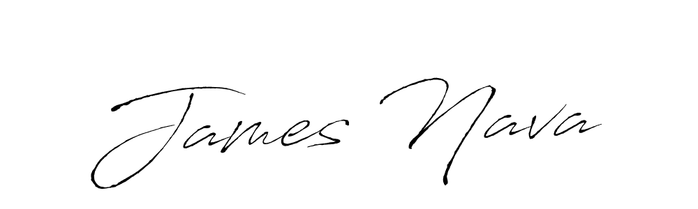 You should practise on your own different ways (Antro_Vectra) to write your name (James Nava) in signature. don't let someone else do it for you. James Nava signature style 6 images and pictures png