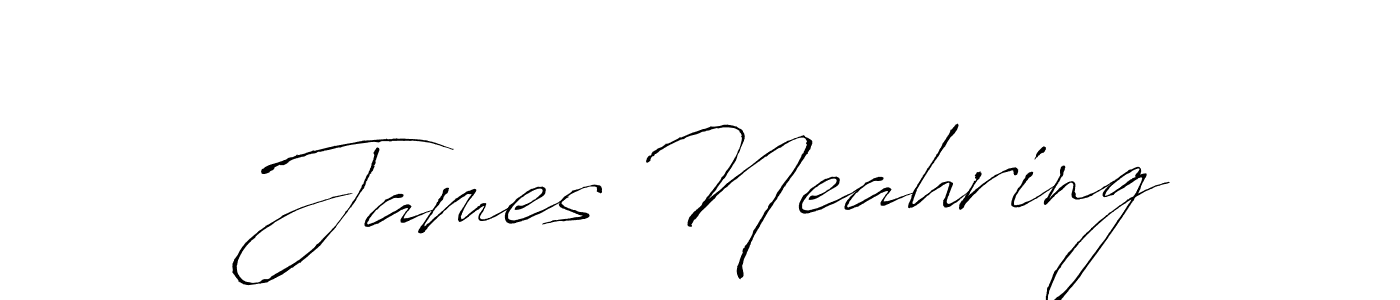 How to make James Neahring signature? Antro_Vectra is a professional autograph style. Create handwritten signature for James Neahring name. James Neahring signature style 6 images and pictures png