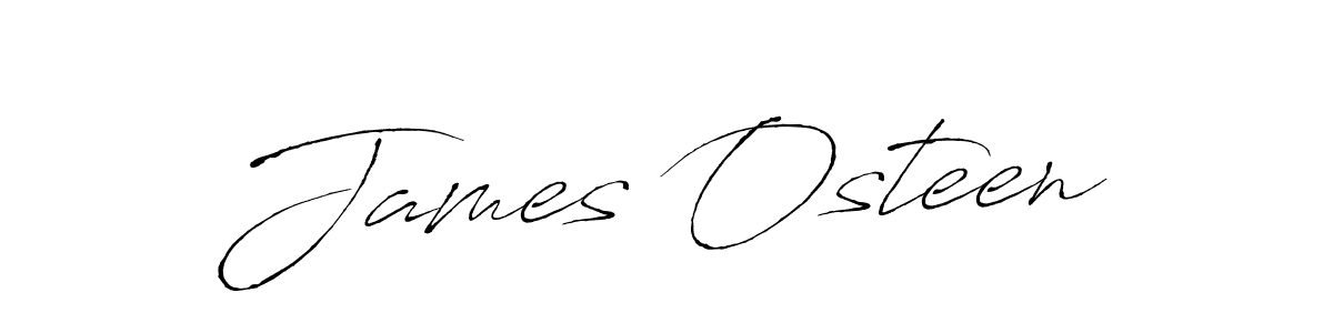 Make a beautiful signature design for name James Osteen. With this signature (Antro_Vectra) style, you can create a handwritten signature for free. James Osteen signature style 6 images and pictures png