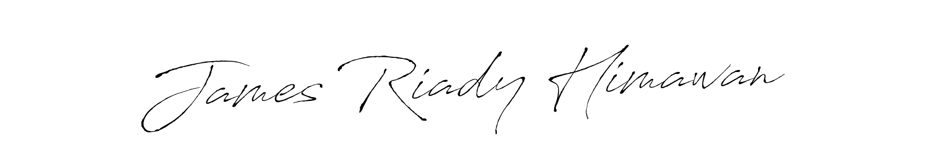 Make a beautiful signature design for name James Riady Himawan. With this signature (Antro_Vectra) style, you can create a handwritten signature for free. James Riady Himawan signature style 6 images and pictures png