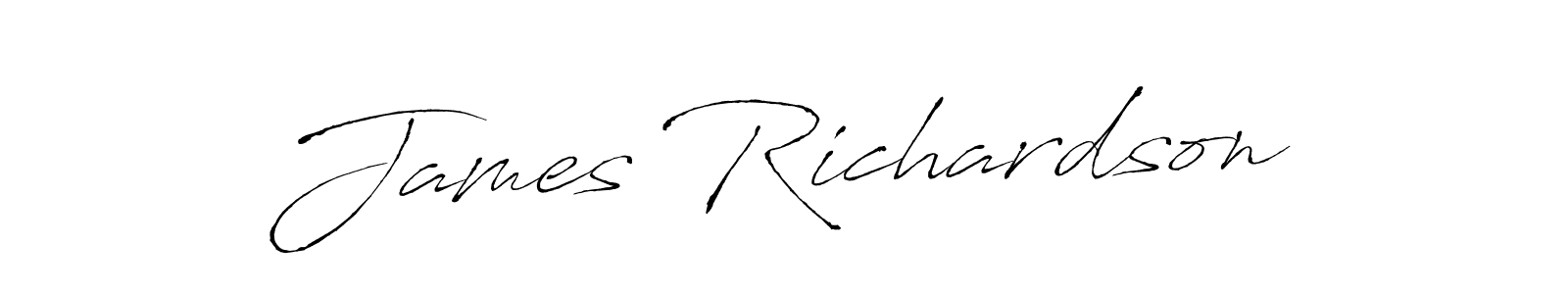 James Richardson stylish signature style. Best Handwritten Sign (Antro_Vectra) for my name. Handwritten Signature Collection Ideas for my name James Richardson. James Richardson signature style 6 images and pictures png