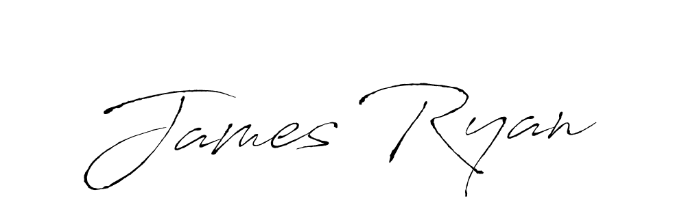 Make a beautiful signature design for name James Ryan. With this signature (Antro_Vectra) style, you can create a handwritten signature for free. James Ryan signature style 6 images and pictures png