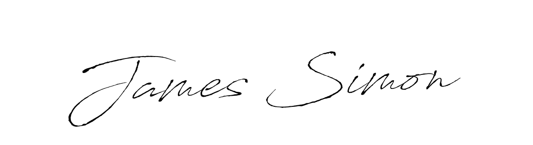 How to make James Simon signature? Antro_Vectra is a professional autograph style. Create handwritten signature for James Simon name. James Simon signature style 6 images and pictures png