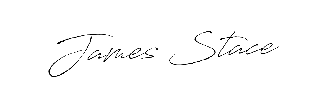 Also we have James Stace name is the best signature style. Create professional handwritten signature collection using Antro_Vectra autograph style. James Stace signature style 6 images and pictures png