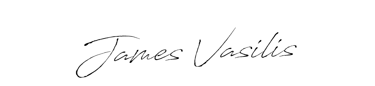 if you are searching for the best signature style for your name James Vasilis. so please give up your signature search. here we have designed multiple signature styles  using Antro_Vectra. James Vasilis signature style 6 images and pictures png