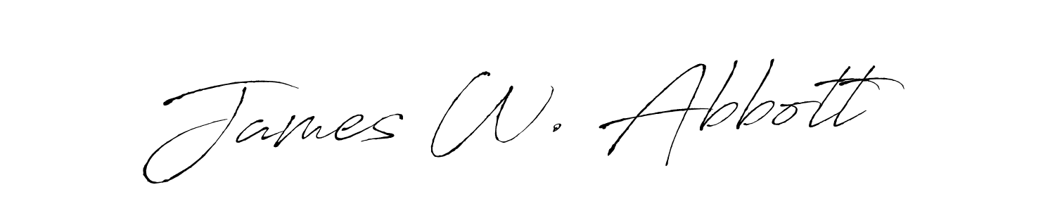 You should practise on your own different ways (Antro_Vectra) to write your name (James W. Abbott) in signature. don't let someone else do it for you. James W. Abbott signature style 6 images and pictures png
