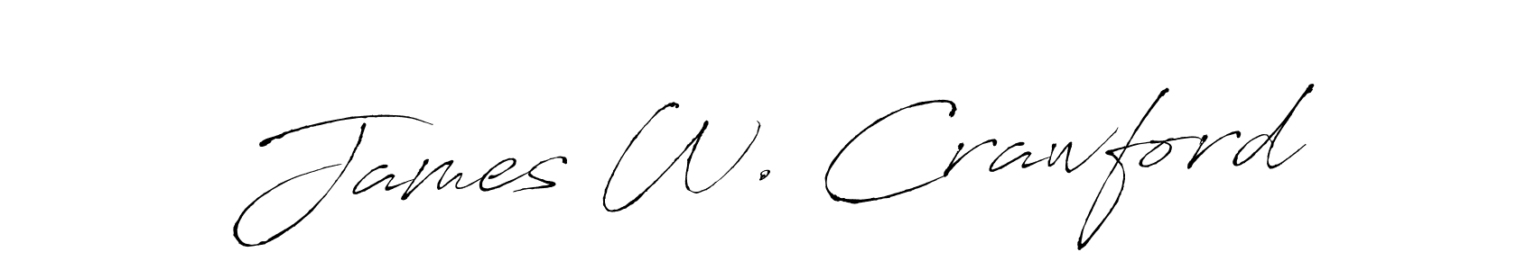 The best way (Antro_Vectra) to make a short signature is to pick only two or three words in your name. The name James W. Crawford include a total of six letters. For converting this name. James W. Crawford signature style 6 images and pictures png