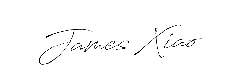 Make a beautiful signature design for name James Xiao. With this signature (Antro_Vectra) style, you can create a handwritten signature for free. James Xiao signature style 6 images and pictures png