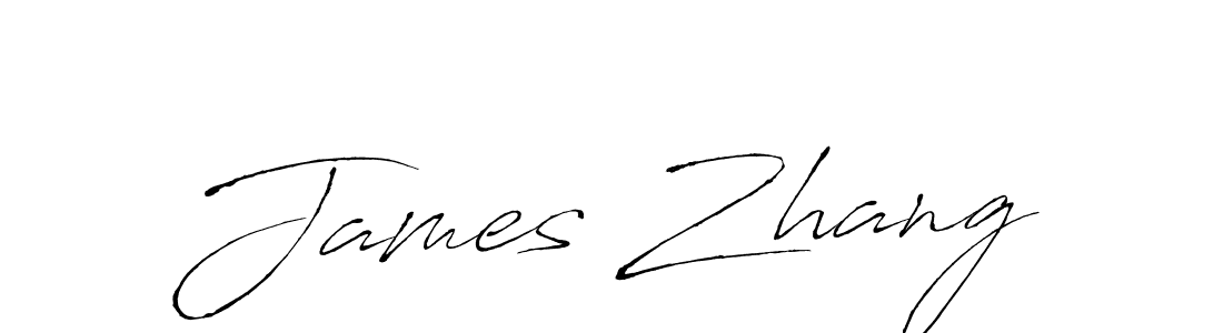 Create a beautiful signature design for name James Zhang. With this signature (Antro_Vectra) fonts, you can make a handwritten signature for free. James Zhang signature style 6 images and pictures png