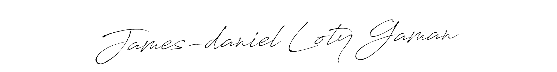 James-daniel Loty Gaman stylish signature style. Best Handwritten Sign (Antro_Vectra) for my name. Handwritten Signature Collection Ideas for my name James-daniel Loty Gaman. James-daniel Loty Gaman signature style 6 images and pictures png