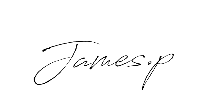 The best way (Antro_Vectra) to make a short signature is to pick only two or three words in your name. The name James.p include a total of six letters. For converting this name. James.p signature style 6 images and pictures png