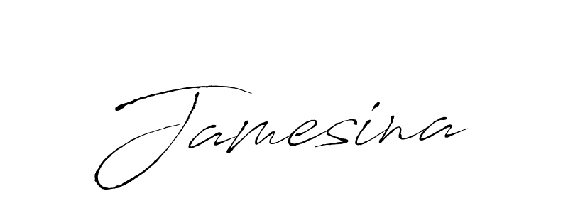 Create a beautiful signature design for name Jamesina. With this signature (Antro_Vectra) fonts, you can make a handwritten signature for free. Jamesina signature style 6 images and pictures png