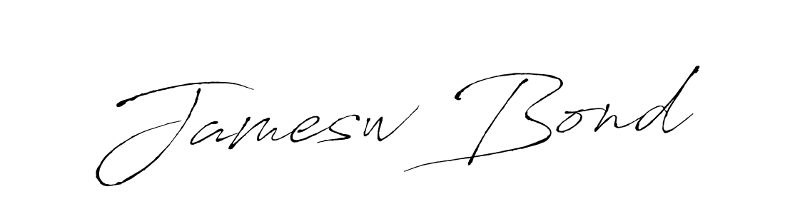 Jamesw Bond stylish signature style. Best Handwritten Sign (Antro_Vectra) for my name. Handwritten Signature Collection Ideas for my name Jamesw Bond. Jamesw Bond signature style 6 images and pictures png