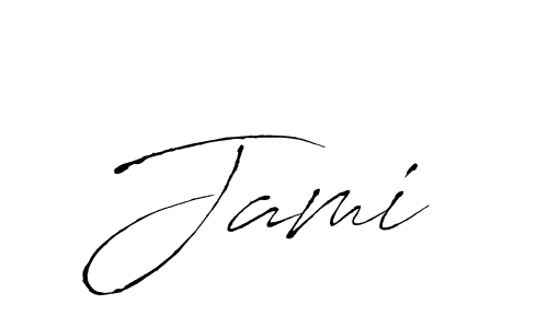 You should practise on your own different ways (Antro_Vectra) to write your name (Jami ) in signature. don't let someone else do it for you. Jami  signature style 6 images and pictures png