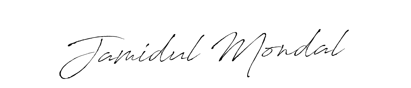 Create a beautiful signature design for name Jamidul Mondal. With this signature (Antro_Vectra) fonts, you can make a handwritten signature for free. Jamidul Mondal signature style 6 images and pictures png