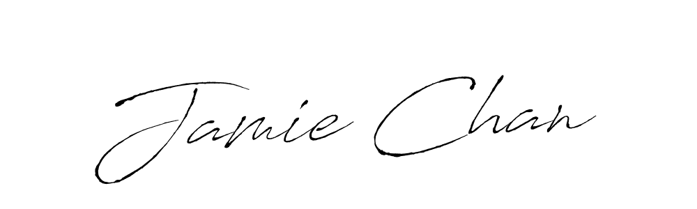 Make a beautiful signature design for name Jamie Chan. With this signature (Antro_Vectra) style, you can create a handwritten signature for free. Jamie Chan signature style 6 images and pictures png