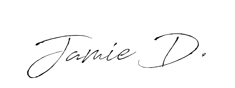 Use a signature maker to create a handwritten signature online. With this signature software, you can design (Antro_Vectra) your own signature for name Jamie D.. Jamie D. signature style 6 images and pictures png