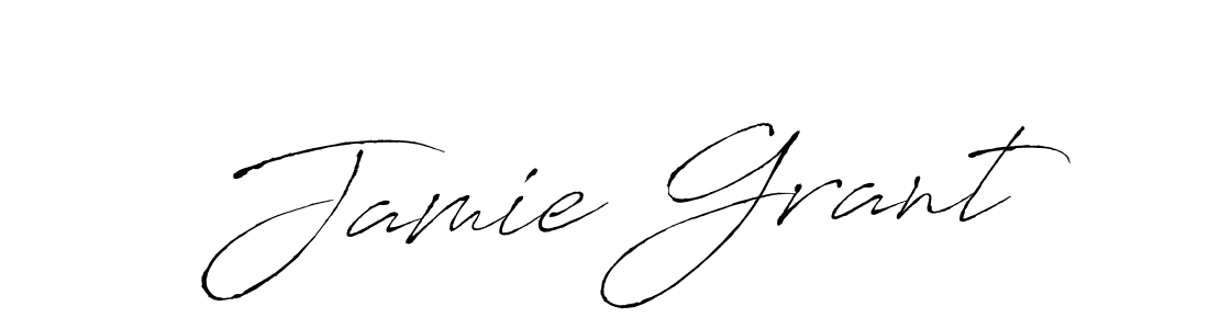 How to make Jamie Grant name signature. Use Antro_Vectra style for creating short signs online. This is the latest handwritten sign. Jamie Grant signature style 6 images and pictures png