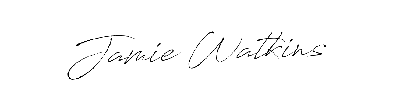 The best way (Antro_Vectra) to make a short signature is to pick only two or three words in your name. The name Jamie Watkins include a total of six letters. For converting this name. Jamie Watkins signature style 6 images and pictures png