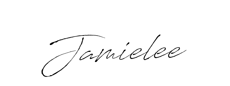 Design your own signature with our free online signature maker. With this signature software, you can create a handwritten (Antro_Vectra) signature for name Jamielee. Jamielee signature style 6 images and pictures png