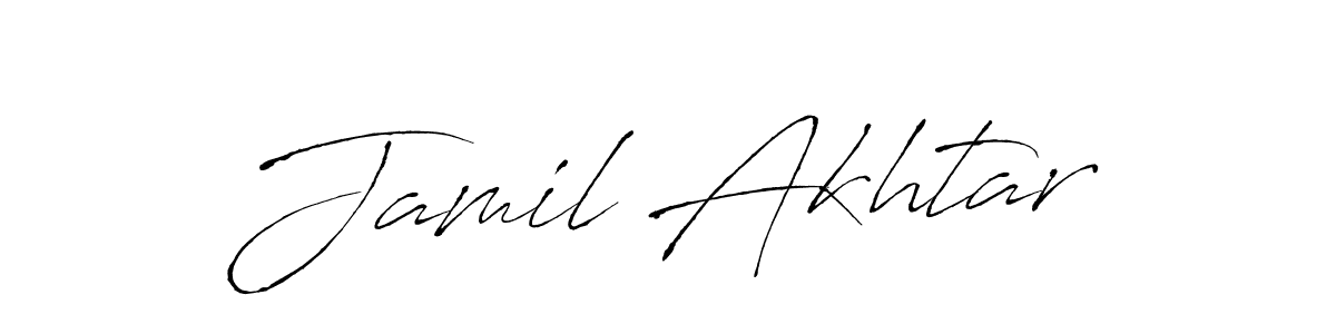 It looks lik you need a new signature style for name Jamil Akhtar. Design unique handwritten (Antro_Vectra) signature with our free signature maker in just a few clicks. Jamil Akhtar signature style 6 images and pictures png