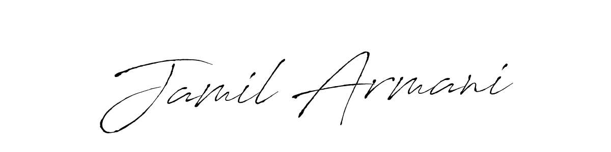 Make a beautiful signature design for name Jamil Armani. Use this online signature maker to create a handwritten signature for free. Jamil Armani signature style 6 images and pictures png