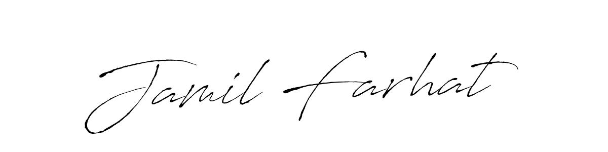 It looks lik you need a new signature style for name Jamil Farhat. Design unique handwritten (Antro_Vectra) signature with our free signature maker in just a few clicks. Jamil Farhat signature style 6 images and pictures png