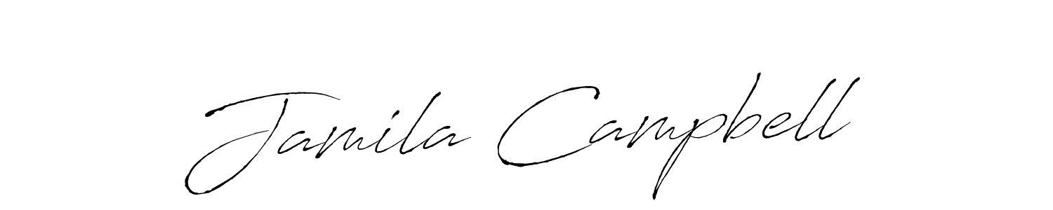 Similarly Antro_Vectra is the best handwritten signature design. Signature creator online .You can use it as an online autograph creator for name Jamila Campbell. Jamila Campbell signature style 6 images and pictures png