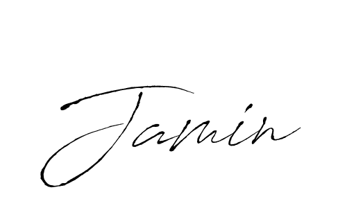 How to make Jamin signature? Antro_Vectra is a professional autograph style. Create handwritten signature for Jamin name. Jamin signature style 6 images and pictures png