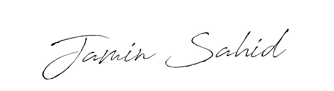 How to make Jamin Sahid signature? Antro_Vectra is a professional autograph style. Create handwritten signature for Jamin Sahid name. Jamin Sahid signature style 6 images and pictures png