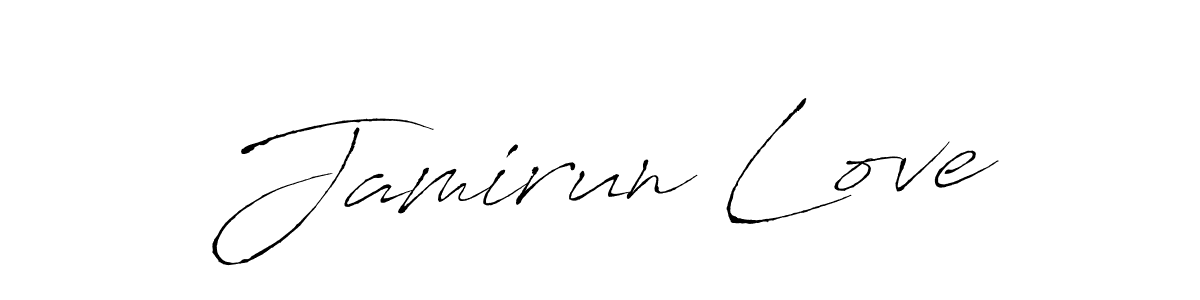 Also You can easily find your signature by using the search form. We will create Jamirun Love name handwritten signature images for you free of cost using Antro_Vectra sign style. Jamirun Love signature style 6 images and pictures png