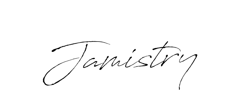 Design your own signature with our free online signature maker. With this signature software, you can create a handwritten (Antro_Vectra) signature for name Jamistry. Jamistry signature style 6 images and pictures png