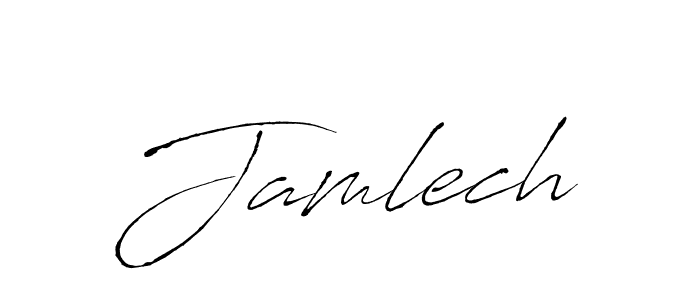 How to make Jamlech signature? Antro_Vectra is a professional autograph style. Create handwritten signature for Jamlech name. Jamlech signature style 6 images and pictures png