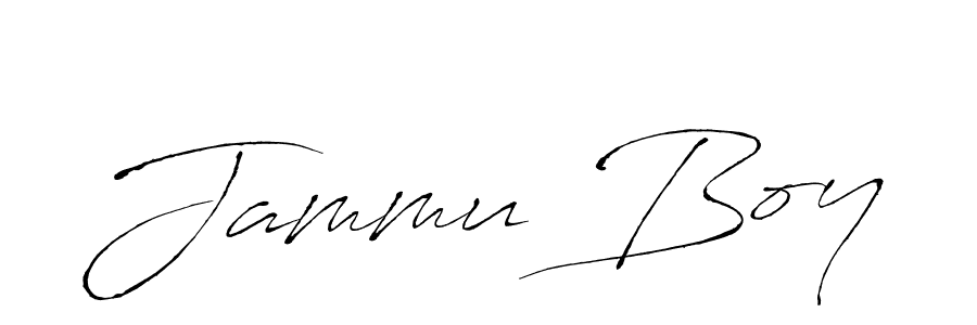 Make a beautiful signature design for name Jammu Boy. With this signature (Antro_Vectra) style, you can create a handwritten signature for free. Jammu Boy signature style 6 images and pictures png