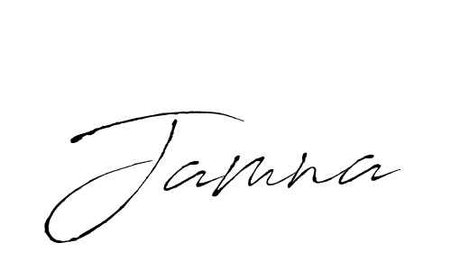 The best way (Antro_Vectra) to make a short signature is to pick only two or three words in your name. The name Jamna include a total of six letters. For converting this name. Jamna signature style 6 images and pictures png