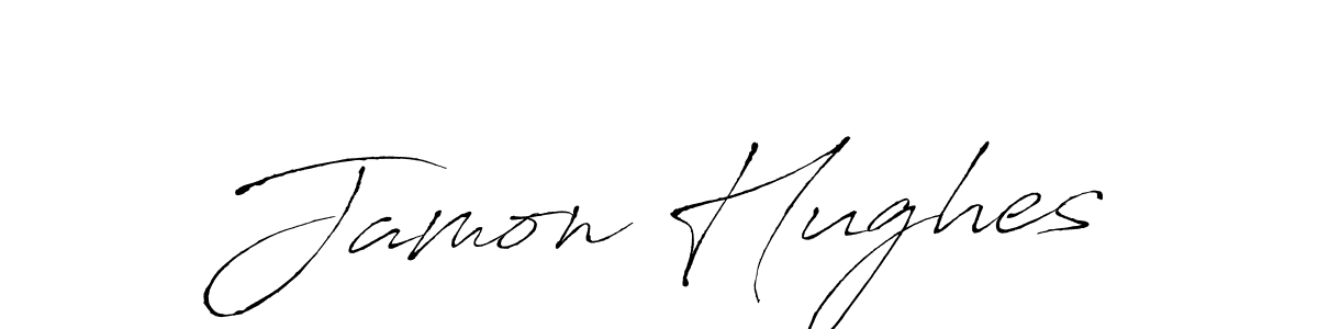 Similarly Antro_Vectra is the best handwritten signature design. Signature creator online .You can use it as an online autograph creator for name Jamon Hughes. Jamon Hughes signature style 6 images and pictures png