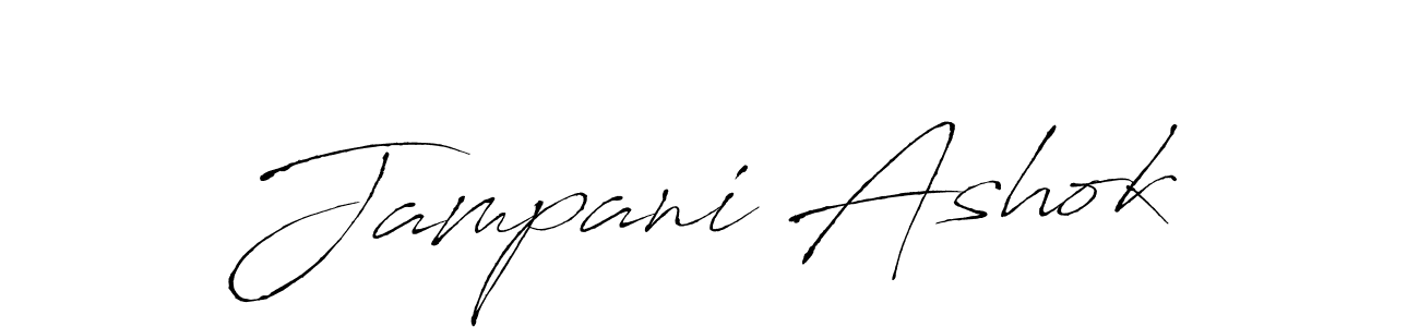 Create a beautiful signature design for name Jampani Ashok. With this signature (Antro_Vectra) fonts, you can make a handwritten signature for free. Jampani Ashok signature style 6 images and pictures png