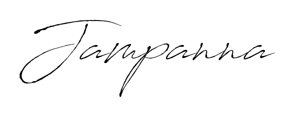 Use a signature maker to create a handwritten signature online. With this signature software, you can design (Antro_Vectra) your own signature for name Jampanna. Jampanna signature style 6 images and pictures png