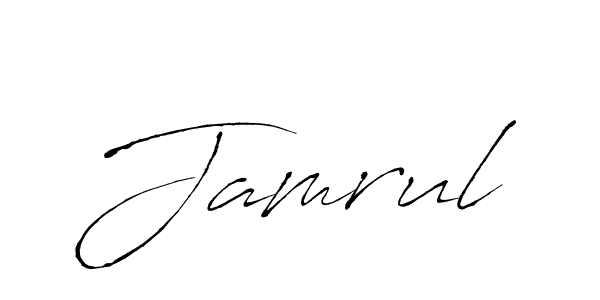 Make a beautiful signature design for name Jamrul. With this signature (Antro_Vectra) style, you can create a handwritten signature for free. Jamrul signature style 6 images and pictures png