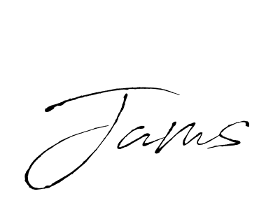 Antro_Vectra is a professional signature style that is perfect for those who want to add a touch of class to their signature. It is also a great choice for those who want to make their signature more unique. Get Jams name to fancy signature for free. Jams signature style 6 images and pictures png