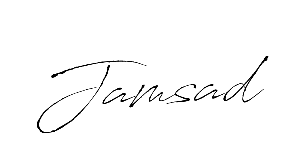 You should practise on your own different ways (Antro_Vectra) to write your name (Jamsad) in signature. don't let someone else do it for you. Jamsad signature style 6 images and pictures png