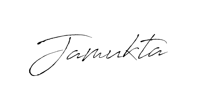 Use a signature maker to create a handwritten signature online. With this signature software, you can design (Antro_Vectra) your own signature for name Jamukta. Jamukta signature style 6 images and pictures png