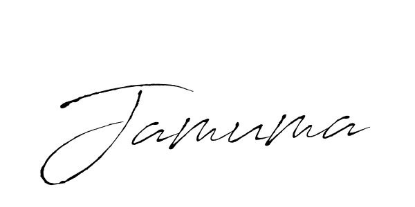 Use a signature maker to create a handwritten signature online. With this signature software, you can design (Antro_Vectra) your own signature for name Jamuma. Jamuma signature style 6 images and pictures png