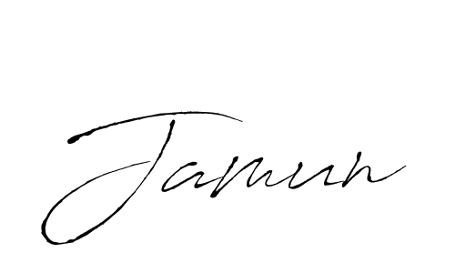 Create a beautiful signature design for name Jamun. With this signature (Antro_Vectra) fonts, you can make a handwritten signature for free. Jamun signature style 6 images and pictures png